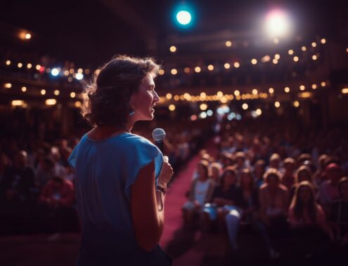 Speaker on Stage Speaker on Stage